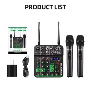 4Ch Audio Mixer Recording USB Soundcard