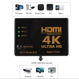 HDMI 4K switch 3 to 2